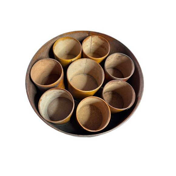 1888 Patent Package Co Spice Box Set Victorian Pantry Tins Antique Complete - Picture 5 of 14